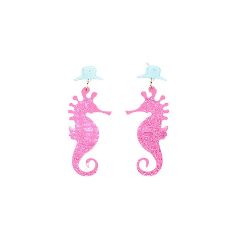 Wholesale Summer series earrings ocean style acrylic earrings